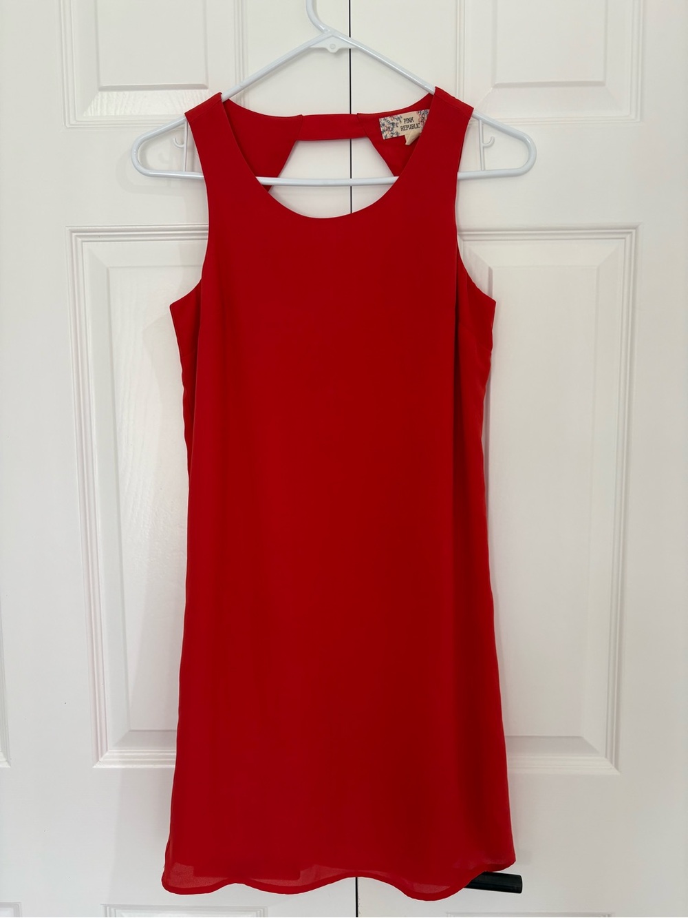 Like new Deep orange Sleeveless Shift Dress